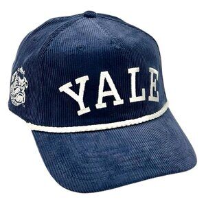 YALE University Embroidered Hat Cap Strapback Corduroy Bulldogs Stitched NEW